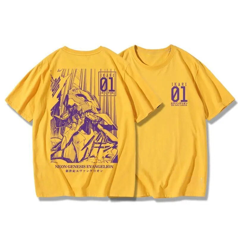 Evangelion T-shirts – Test Type EVA-01 Ikari Evangelion Anime Classic T-shirt 3 - Evangelion Merch Evangelion T-shirts – Test Type EVA-01 Ikari Evangelion Anime Classic T-shirt - Image 3
