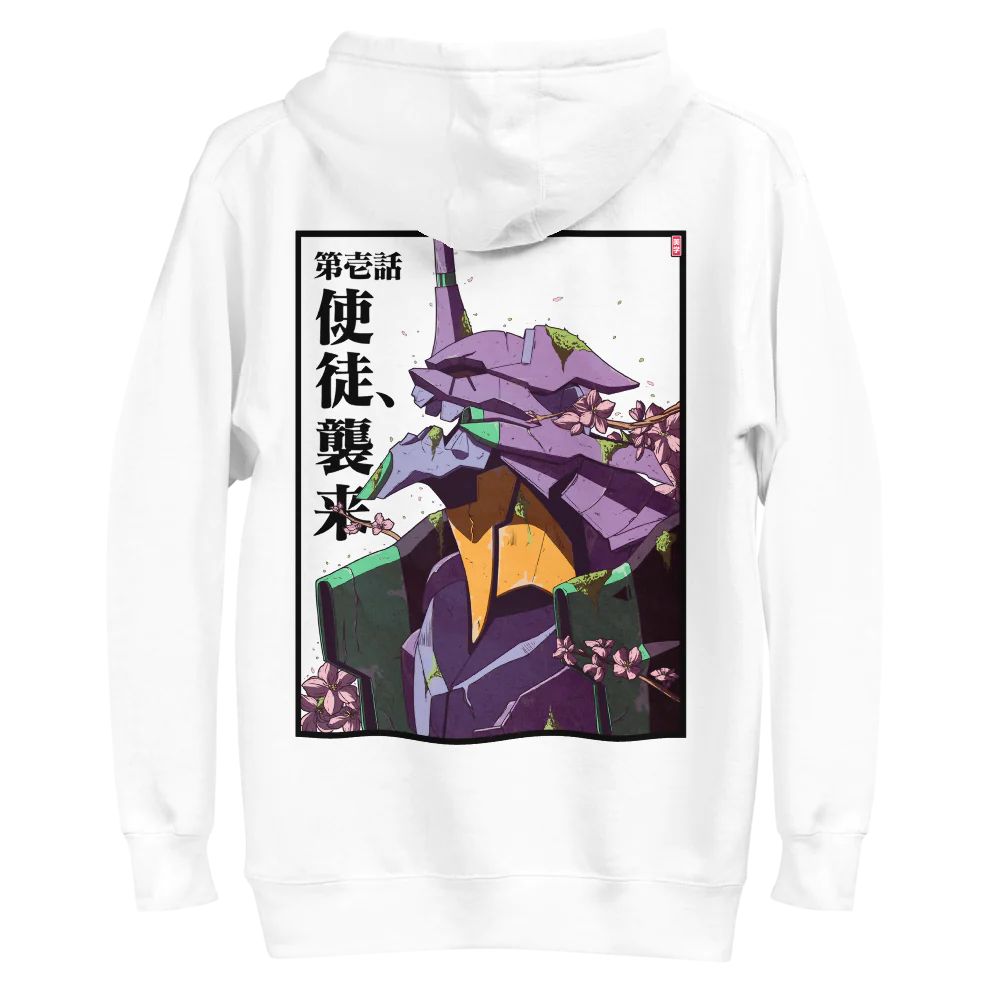 Evangelion Hoodies – EVA Decay Version Anime Pullover Hoodie 2 - Evangelion Merch Evangelion Hoodies – EVA Decay Version Anime Pullover Hoodie - Image 2