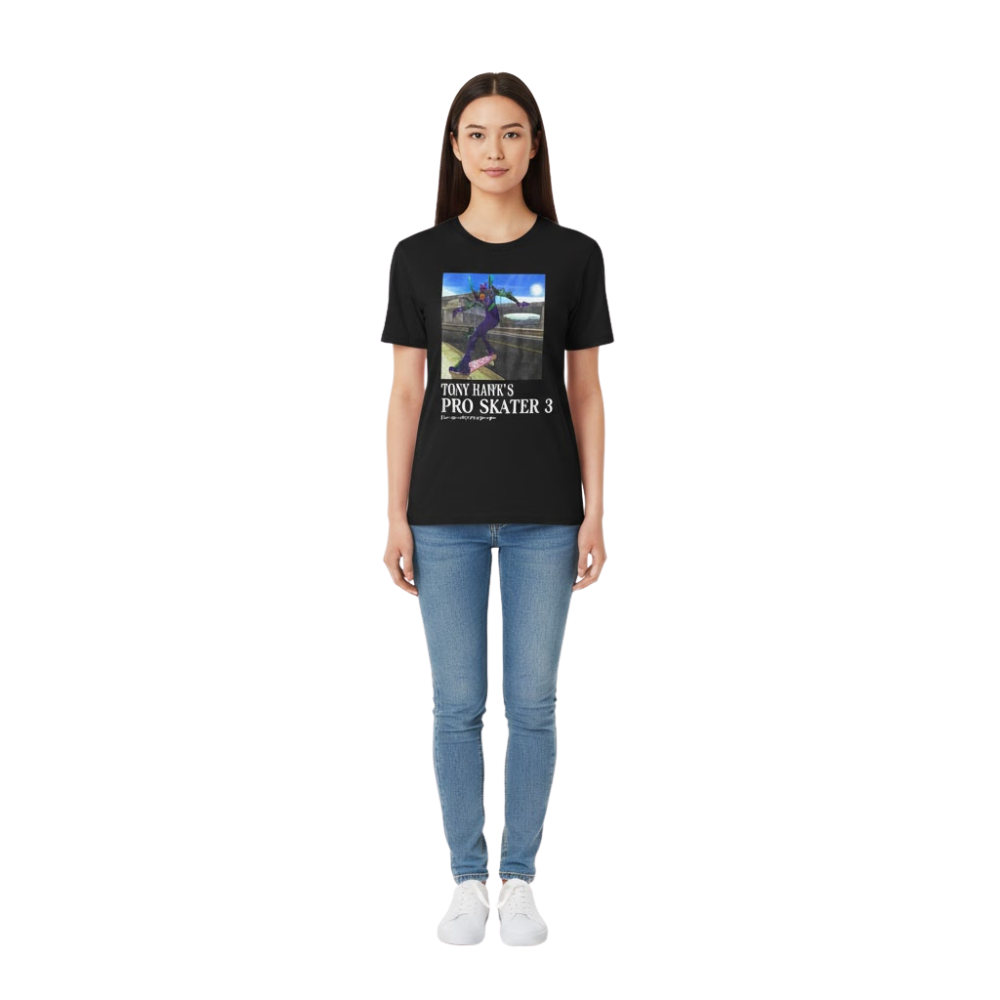Evangelion T-shirts – Tony Hawk's Pro Skater Anime Classic T-shirt 3 - Evangelion Merch Evangelion T-shirts – Tony Hawk's Pro Skater Anime Classic T-shirt - Image 3