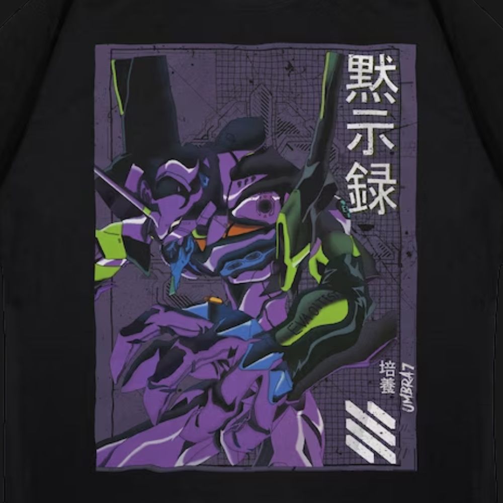 Evangelion T-shirts – Unit-001 EVA Anime Style T-shirt 2 - Evangelion Merch Evangelion T-shirts – Unit-001 EVA Anime Style T-shirt - Image 2