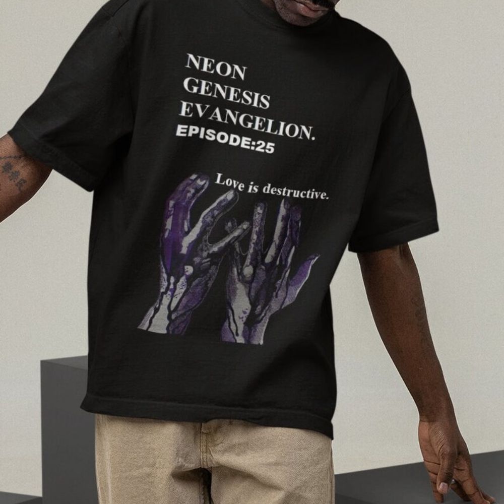 Evangelion T-shirts – Neon Genesis Evangelion Anime T-shirt 2 - Evangelion Merch Evangelion T-shirts – Neon Genesis Evangelion Anime T-shirt - Image 2