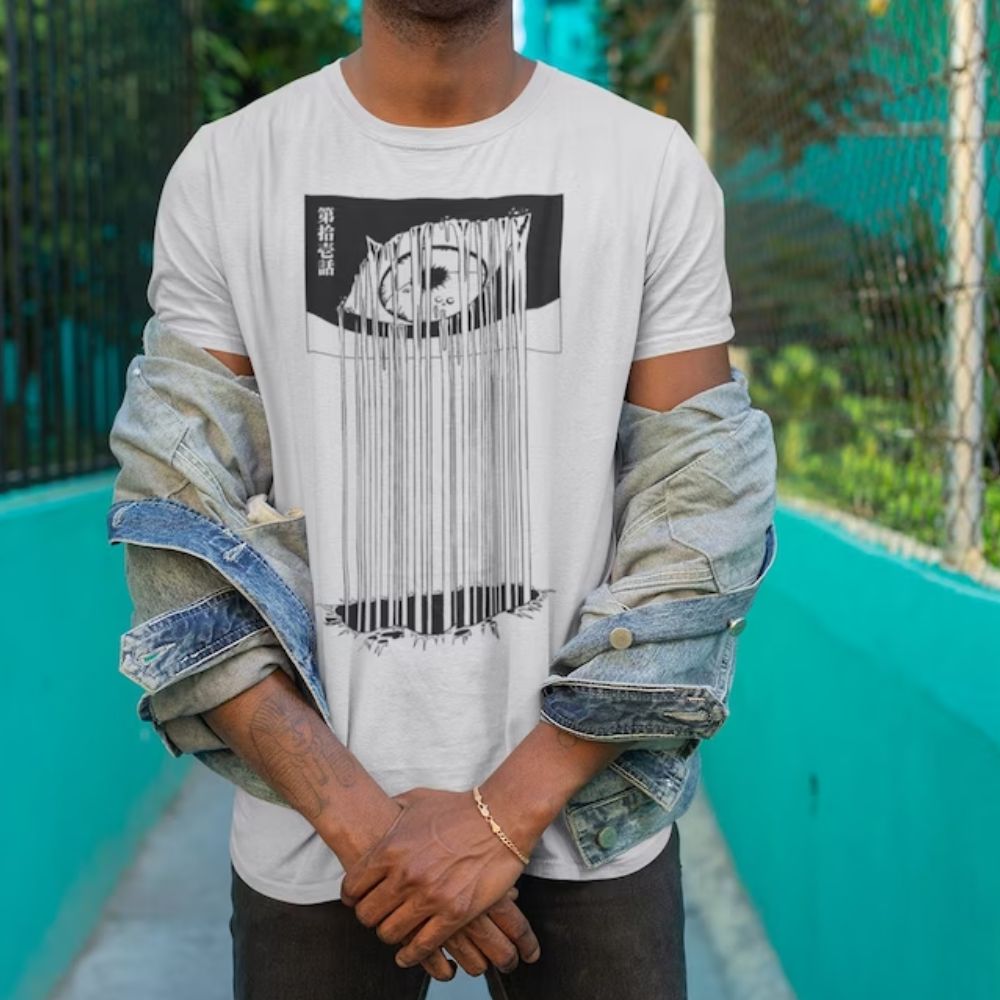 Evangelion T-shirts – EVA Dripping Eyeball Anime T-shirt 3 - Evangelion Merch Evangelion T-shirts – EVA Dripping Eyeball Anime T-shirt - Image 3