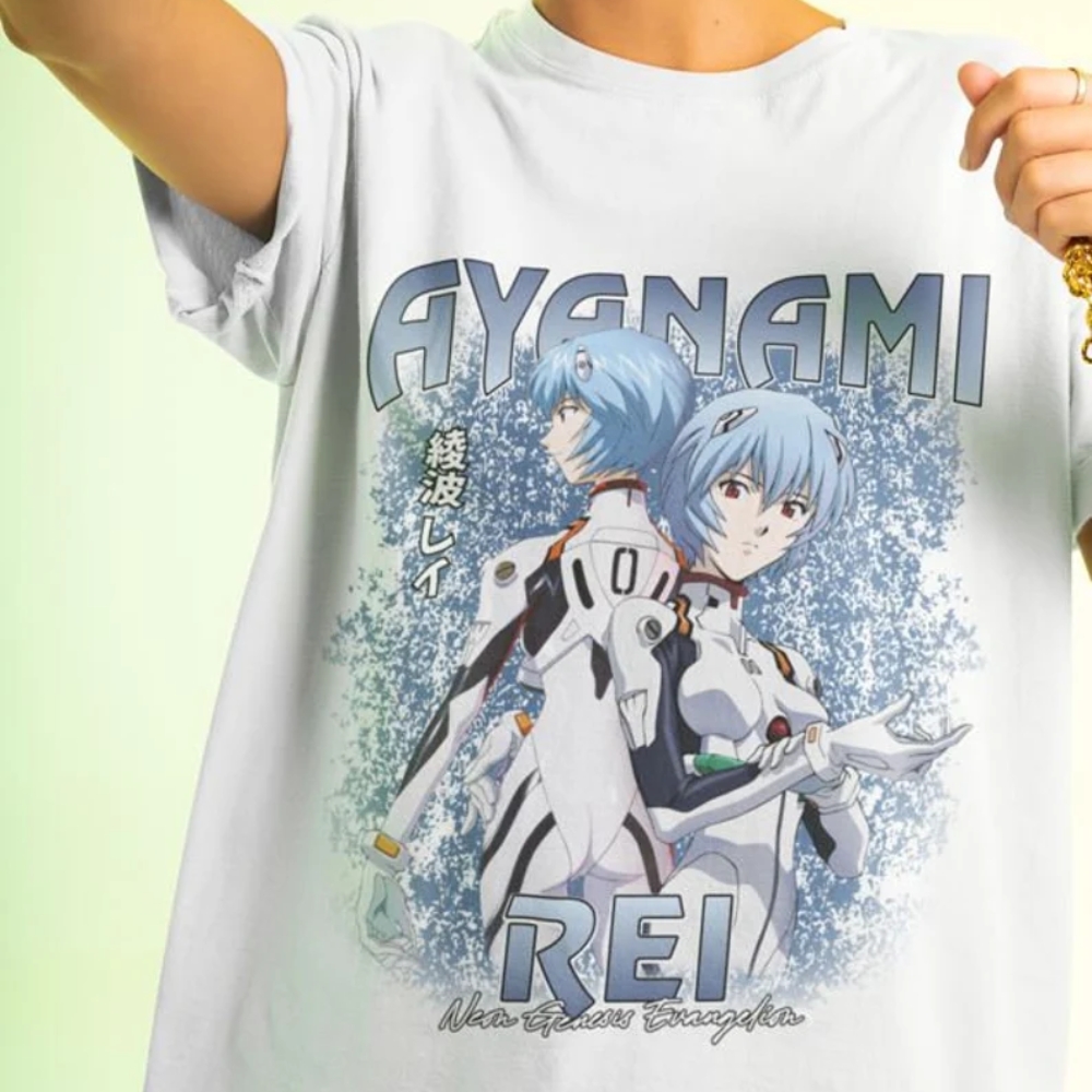 Evangelion T-shirts – EVA Unit-01 Rei Vintage Anime Classic T-shirt 3 - Evangelion Merch Evangelion T-shirts – EVA Unit-01 Rei Vintage Anime Classic T-shirt - Image 3