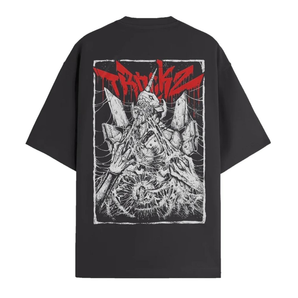 Evangelion T-shirts – Survive Evangelion Anime T-shirt 3 - Evangelion Merch Evangelion T-shirts – Survive Evangelion Anime T-shirt - Image 3