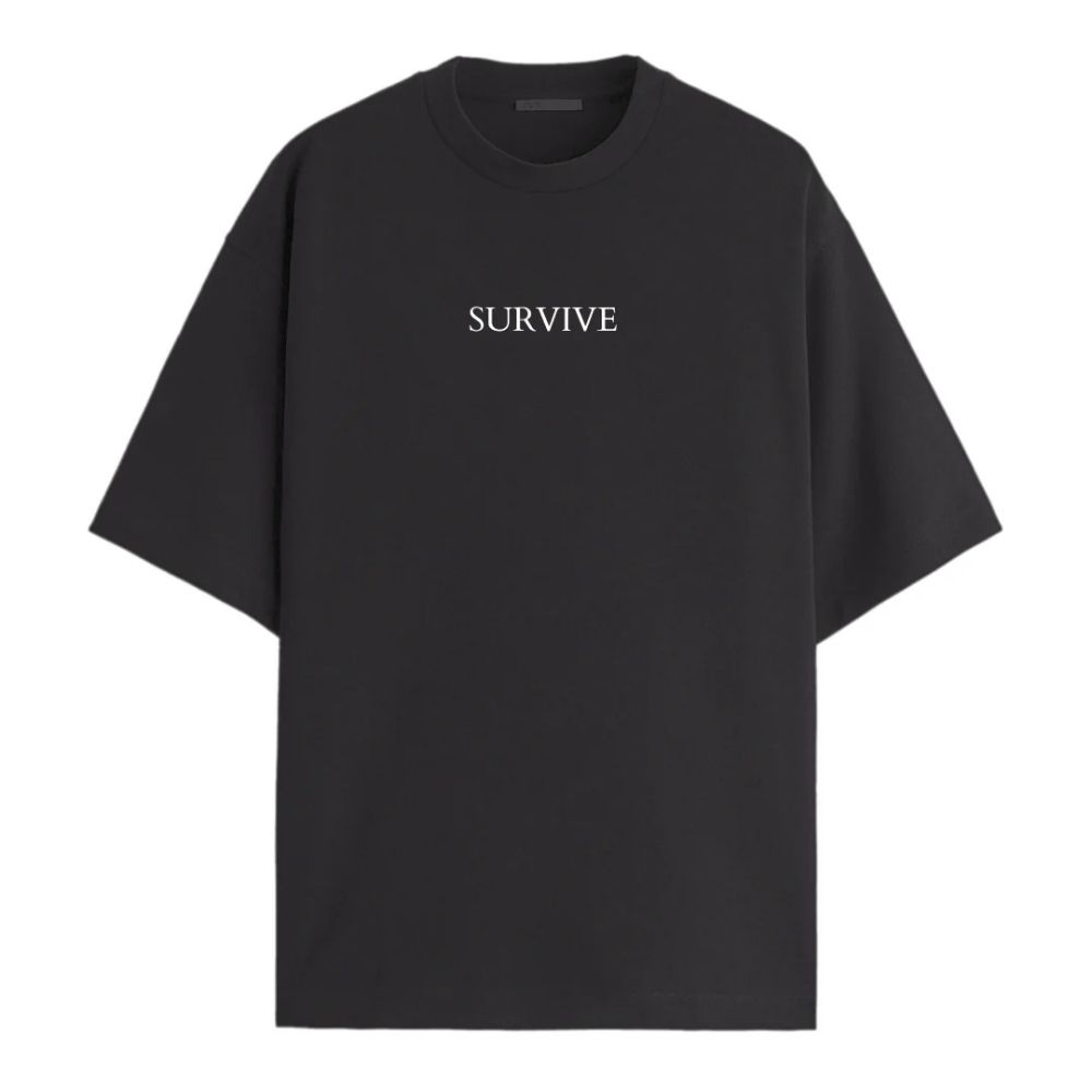 Evangelion T-shirts – Survive Evangelion Anime T-shirt 2 - Evangelion Merch Evangelion T-shirts – Survive Evangelion Anime T-shirt - Image 2