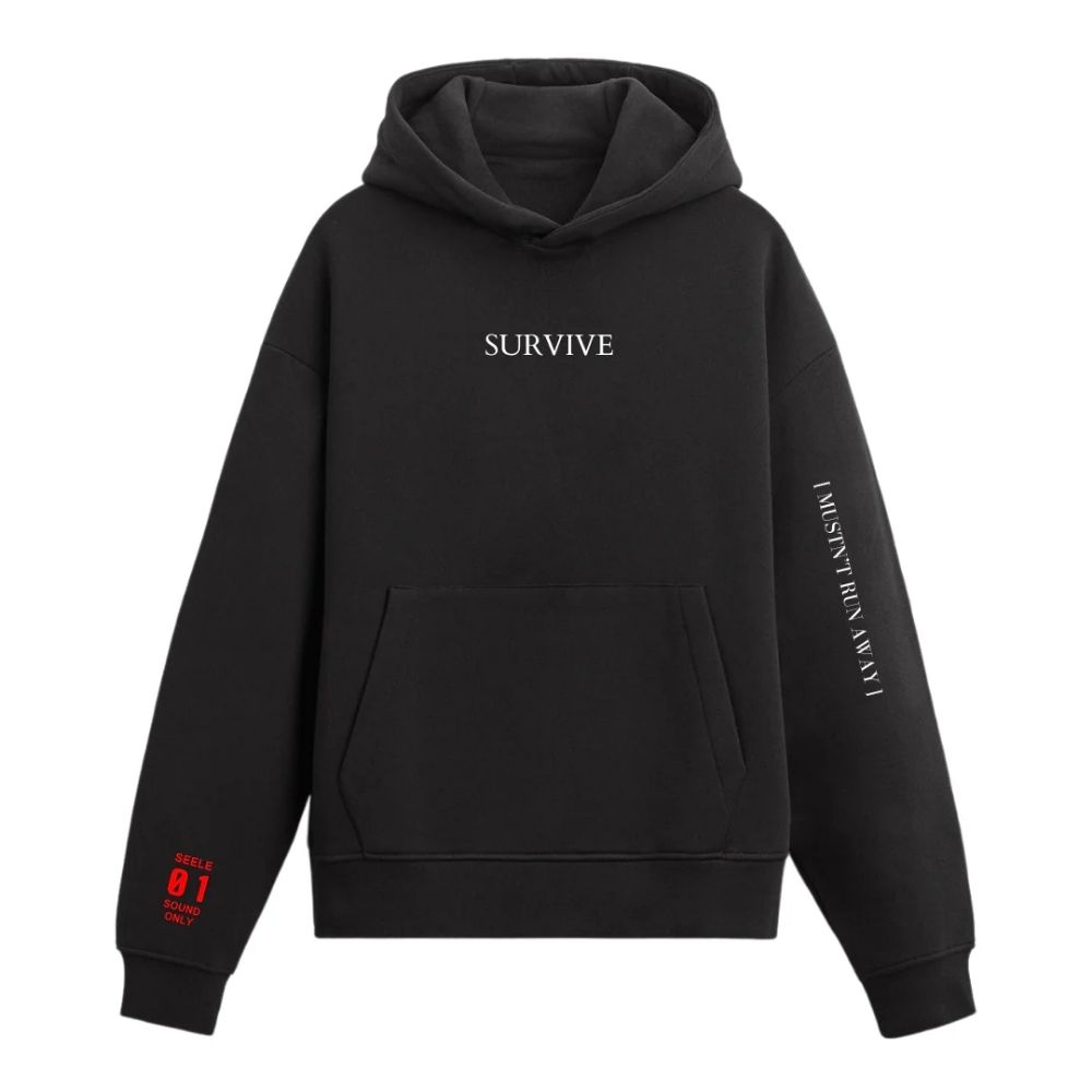 Evangelion Hoodies – Evangelion "CALAMITY" Anime Pullover Hoodie 2 - Evangelion Merch Evangelion Hoodies – Evangelion "CALAMITY" Anime Pullover Hoodie - Image 2