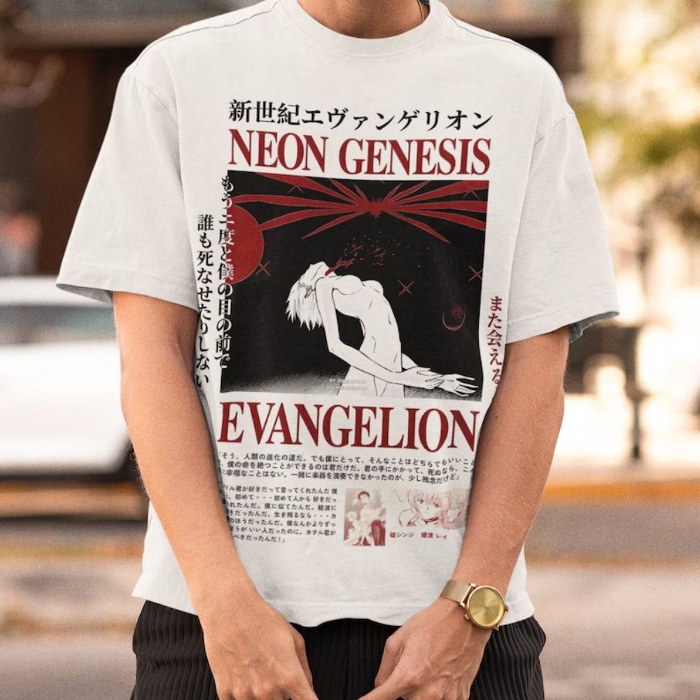 Evangelion T-shirts – Misato Katsuragi Evangelion Anime T-shirt 4 - Evangelion Merch Evangelion T-shirts – Misato Katsuragi Evangelion Anime T-shirt - Image 4