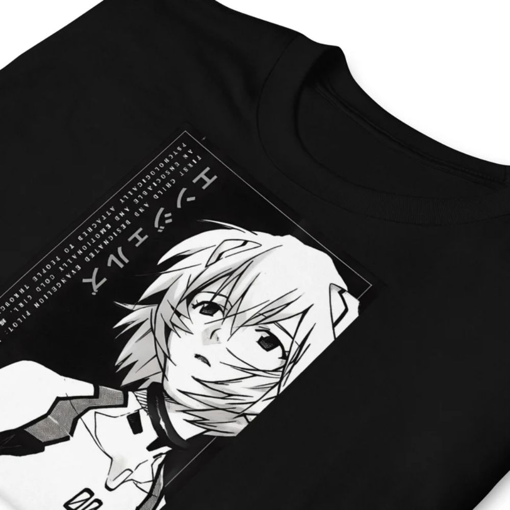 Evangelion T-shirts – Rei Ayanami Neon Genesis Evangelion Anime T-shirt 4 - Evangelion Merch Evangelion T-shirts – Rei Ayanami Neon Genesis Evangelion Anime T-shirt - Image 4