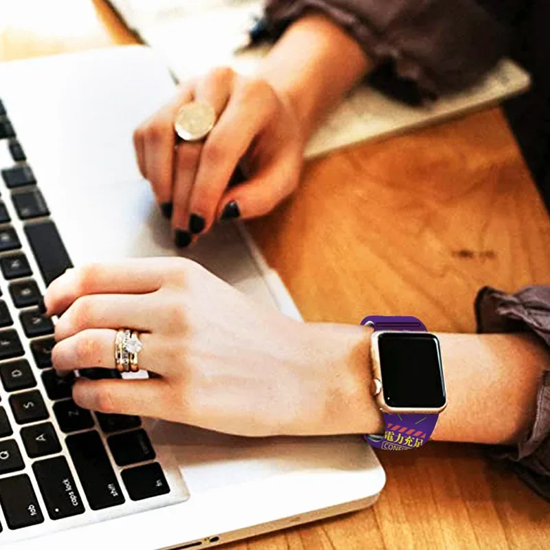 Evangelion Anime Silicone Strap for Apple Watch Band Accessories 3 - Evangelion Merch Evangelion Anime Silicone Strap for Apple Watch Band Accessories - Image 3