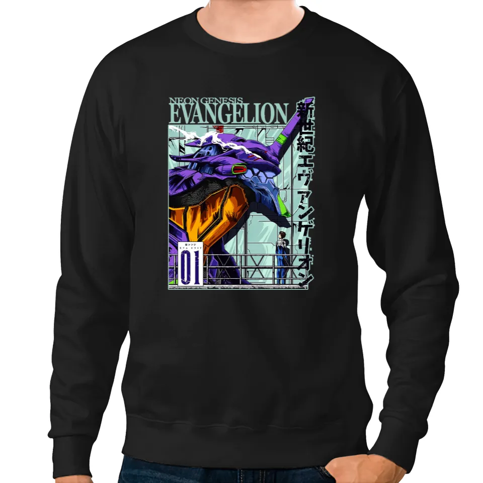 Evangelion Sweatshirts - Neon Genesis EVA Unit-01 Core Energy Edition