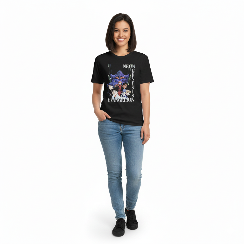 Eva-01 Mech Nerv First Child Vintage Anime T-Shirt 3 - Evangelion Merch Eva-01 Mech Nerv First Child Vintage Anime T-Shirt - Image 3