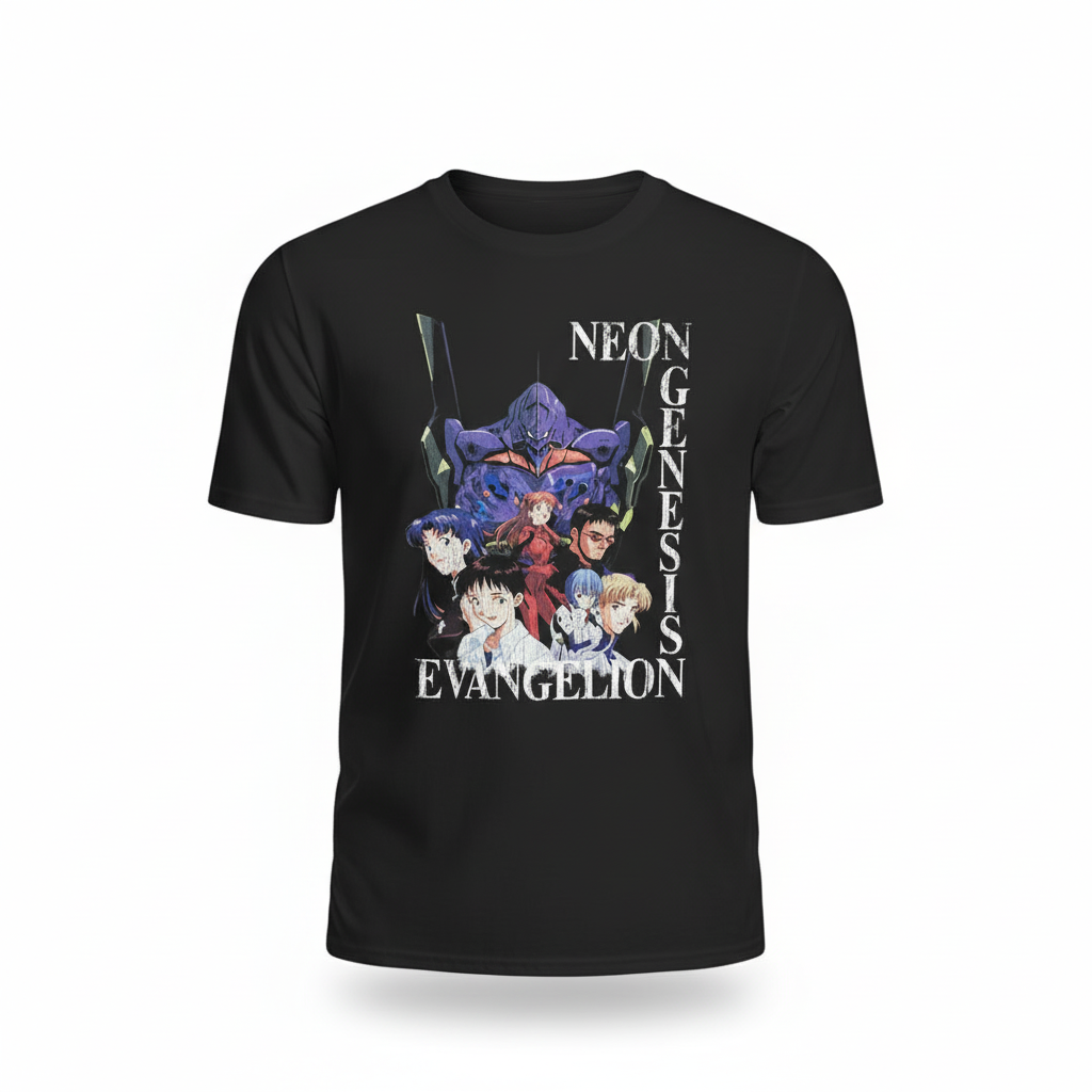 Eva-01 Mech Nerv First Child Vintage Anime T-Shirt 1 - Evangelion Merch Eva-01 Mech Nerv First Child Vintage Anime T-Shirt