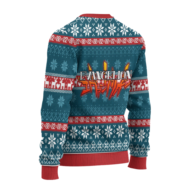Neon Genesis Evangelion Ugly Christmas Sweater - Image 3