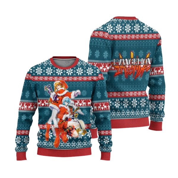 Neon Genesis Evangelion Ugly Christmas Sweater - Image 2