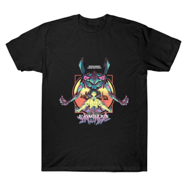 Evangelion Retro Synthwave Pilot TTPM1302 T-Shirt