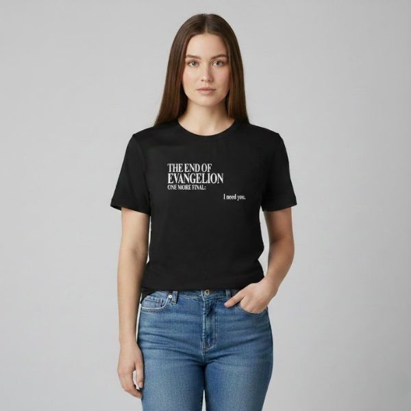 Evangelion I Need You TTPM2302 T-shirt 2 - Evangelion Merch Evangelion I Need You TTPM2302 T-shirt - Image 2