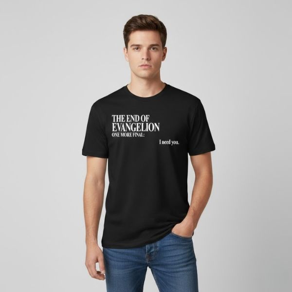 Evangelion I Need You TTPM2302 T-shirt 3 - Evangelion Merch Evangelion I Need You TTPM2302 T-shirt - Image 3