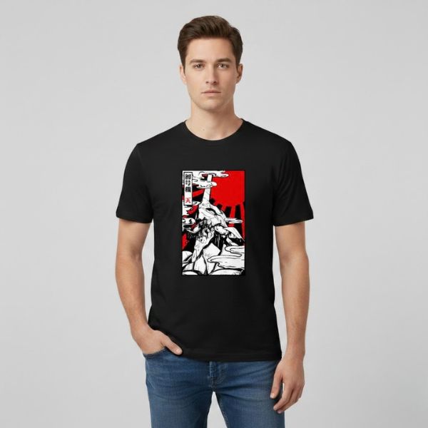 Evangelion Black Sun TTPM2502 T-Shirt 3 - Evangelion Merch Evangelion Black Sun TTPM2502 T-Shirt - Image 3