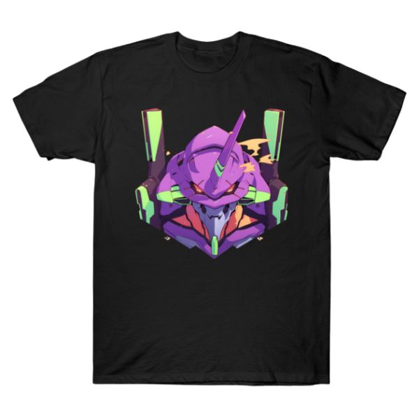 Evangelion Neon Chibi Mecha Neon Green TTPM0903 T-Shirt