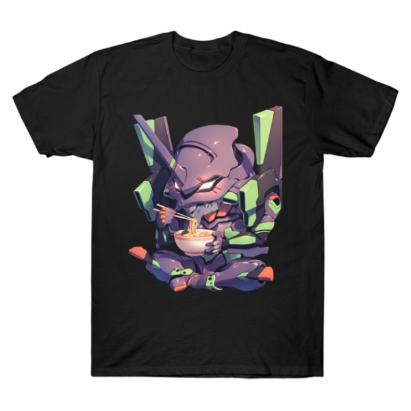 Evangelion Chibi Mecha Ramen Break TTPM0104 T-Shirt