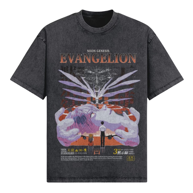 Evangelion 00 Vintage TTPM2104 Washed T-shirt