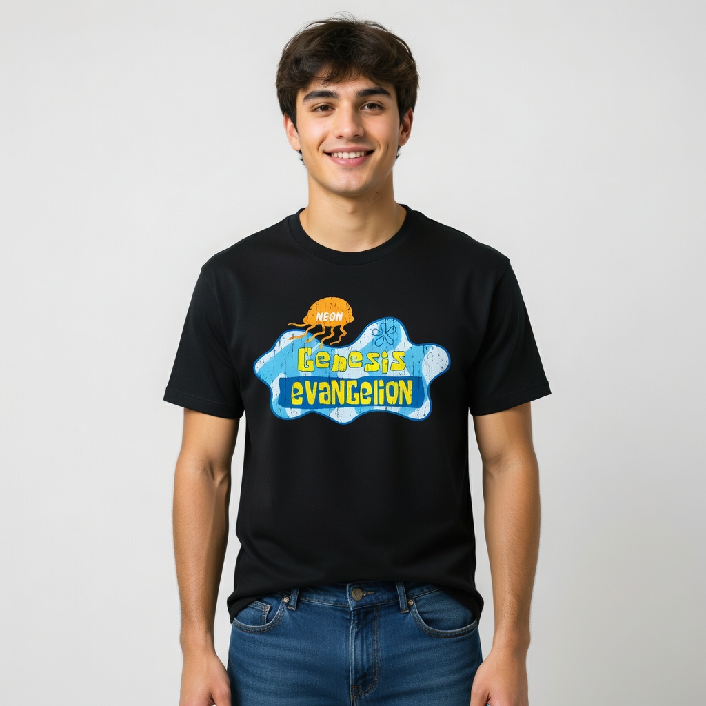 Evangelion Summer Vibe Neon Genesis TTPM1504 T-Shirt 2 - Evangelion Merch Evangelion Summer Vibe Neon Genesis TTPM1504 T-Shirt - Image 2