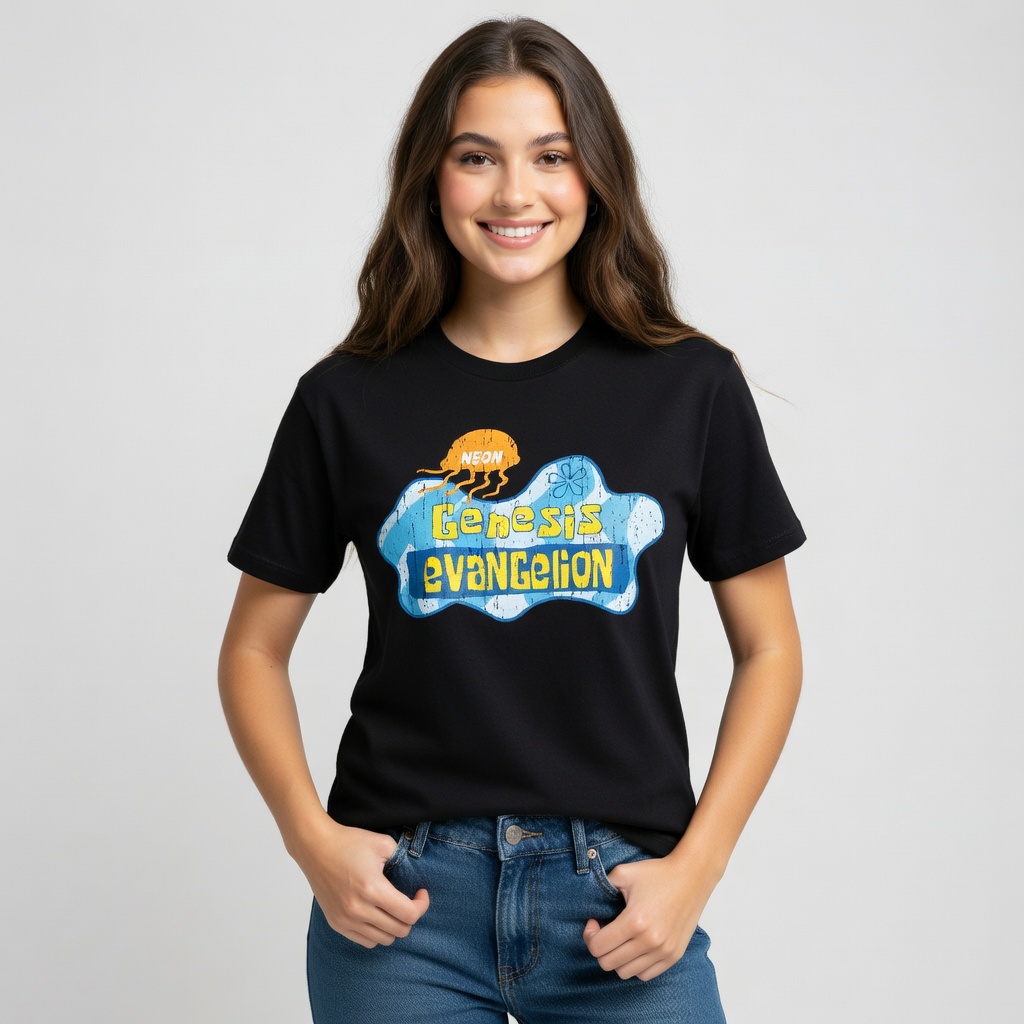 Evangelion Summer Vibe Neon Genesis TTPM1504 T-Shirt 3 - Evangelion Merch Evangelion Summer Vibe Neon Genesis TTPM1504 T-Shirt - Image 3