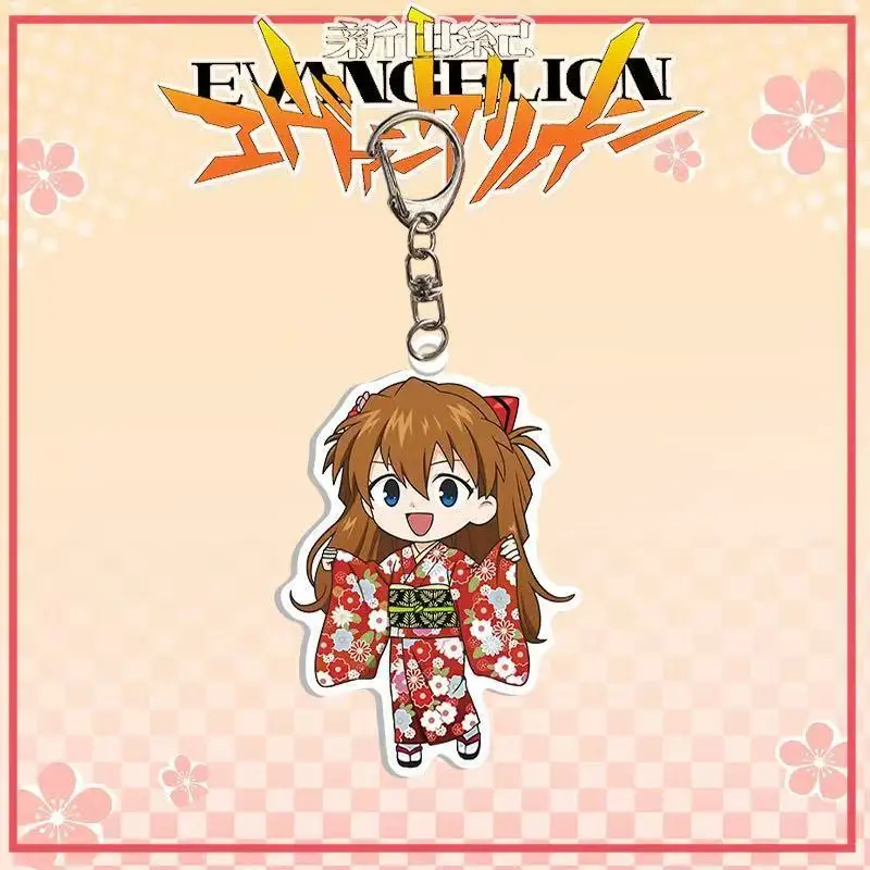 Evangelion Keychains – Asuka Langley Kimono TTPM1404 Acrylic Keychain